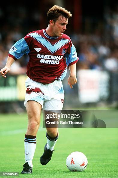 Sport. Football. pic: July 1994. Pre-season friendly. St.Albans 3 v West Ham United 3. Joey Beauchamp, West Ham United. Sport. Football. pic: July 1994. Pre-season friendly. St.Albans 3 v West Ham United 3. Joey Beauchamp, West Ham United.