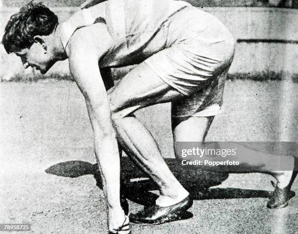 Olympic Games, Paris, France, Mens 400 metres,USA's Maxie Long, winner of the gold medal
