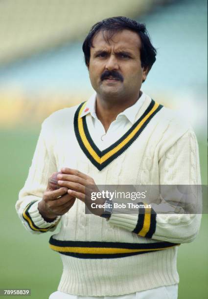 20th May 1987, Pakistan Nets at The Oval, London, Iqbal Qasim, Pakistan