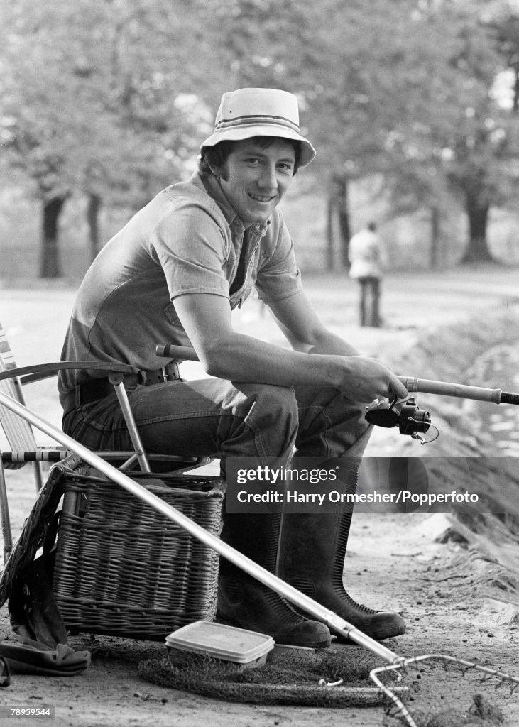 Liverpool Footballer Jimmy Case Waiting For A Bite