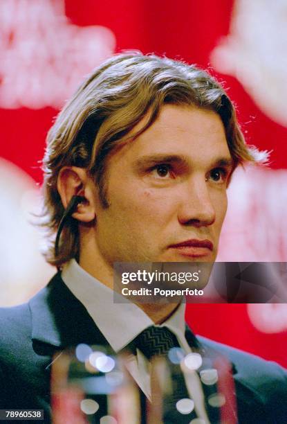 Sport, Football, F,I,F.A. Centennial World Player Gala 2004, Zurich, Switzerland, pic: 20th December 2004, Andriy Shevchenko, Milan and Ukraine,...