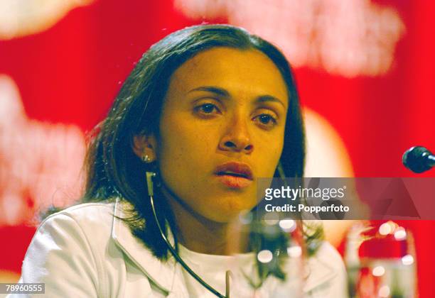 Sport, Football, F,I,F.A. Centennial World Player Gala 2004, Zurich, Switzerland, pic: 20th December 2004, Marta, Brazil midfielder, aged 18, voted...