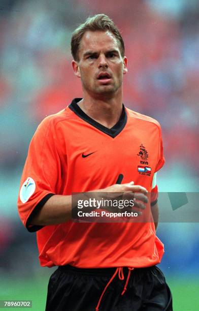 Football, European Championships , Amsterdam Arena, Holland, Holland 1 v Czech Republic 0, 11th June, 2000 Holland+s captain Frank De Boer