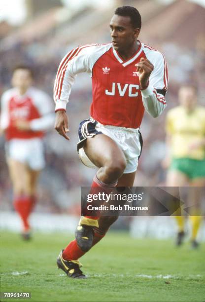 1st May 1989, Division 1, David Rocastle, Arsenal midfielder 1984-1992, David Rocastle won 14 England international caps between 1989-1992, He died...