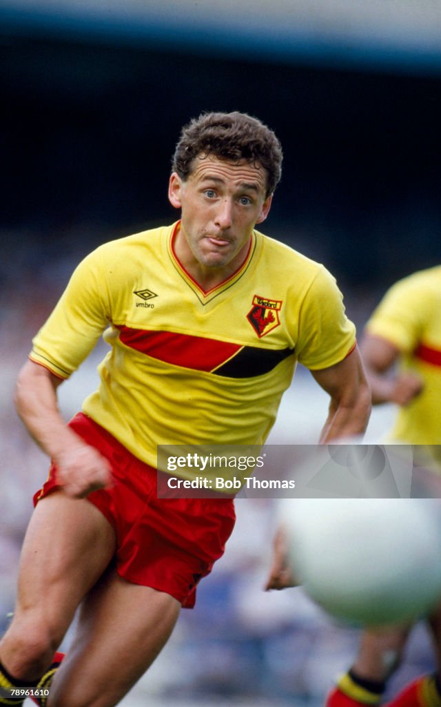 Sport. Football. pic: 17th August 1985. Division 1. Wilf Rostron, Watford defender 1979-1988.