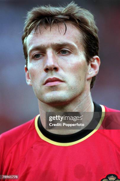 Football, European Championships , King Baudouin Stadium, Brussels, Belgium, Italy 2 v Belgium 0, 14th June A portrait of Belgium+s Marc Wilmots