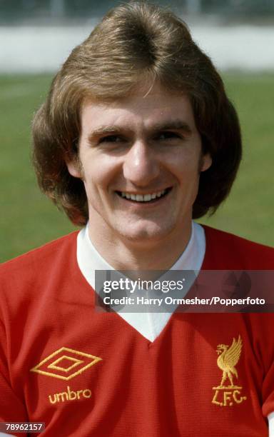 Liverpool footballer Phil Thompson during the pre-season photocall at Anfield in Liverpool, England, circa July 1977.