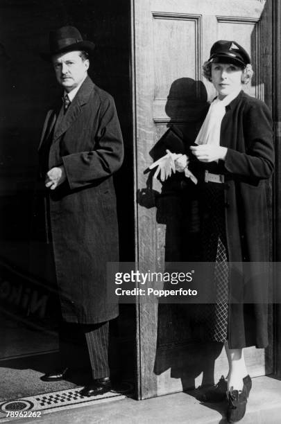 Personalities, Politics, pic: October 1938, Alfred Duff Cooper and his wife Lady Duff Cooper after he had made a statement in the House of Commons on...