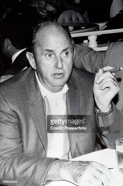Music, Personalities, pic: circa 1960's, Elvis Presley's manager Col, Tom Parker with his cigar, In the 1950's Elvis Presley came to fame, and was...