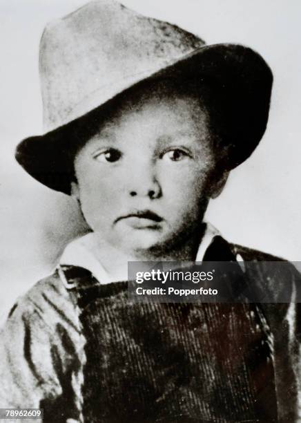 Music, Personalities, pic: circa 1940, Elvis Presley as a young boy, In the 1950's Elvis Presley came to fame and was the first real rock-n-roll...