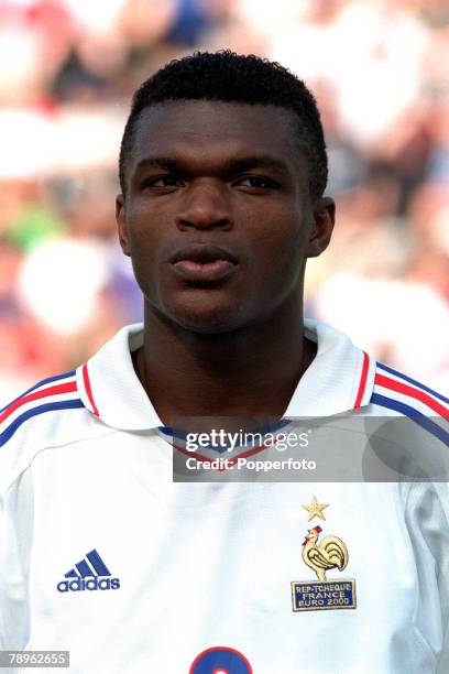 Football, European Championships, , Bruges, Belgium, Czech Republic 1 v France 2, 16th, June Marcel Desailly, France