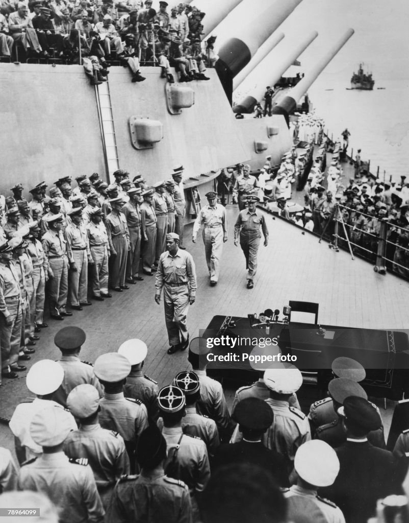 Surrender World War II, Japanese Surrender, Tokyo Bay, 2nd September 1945 ...