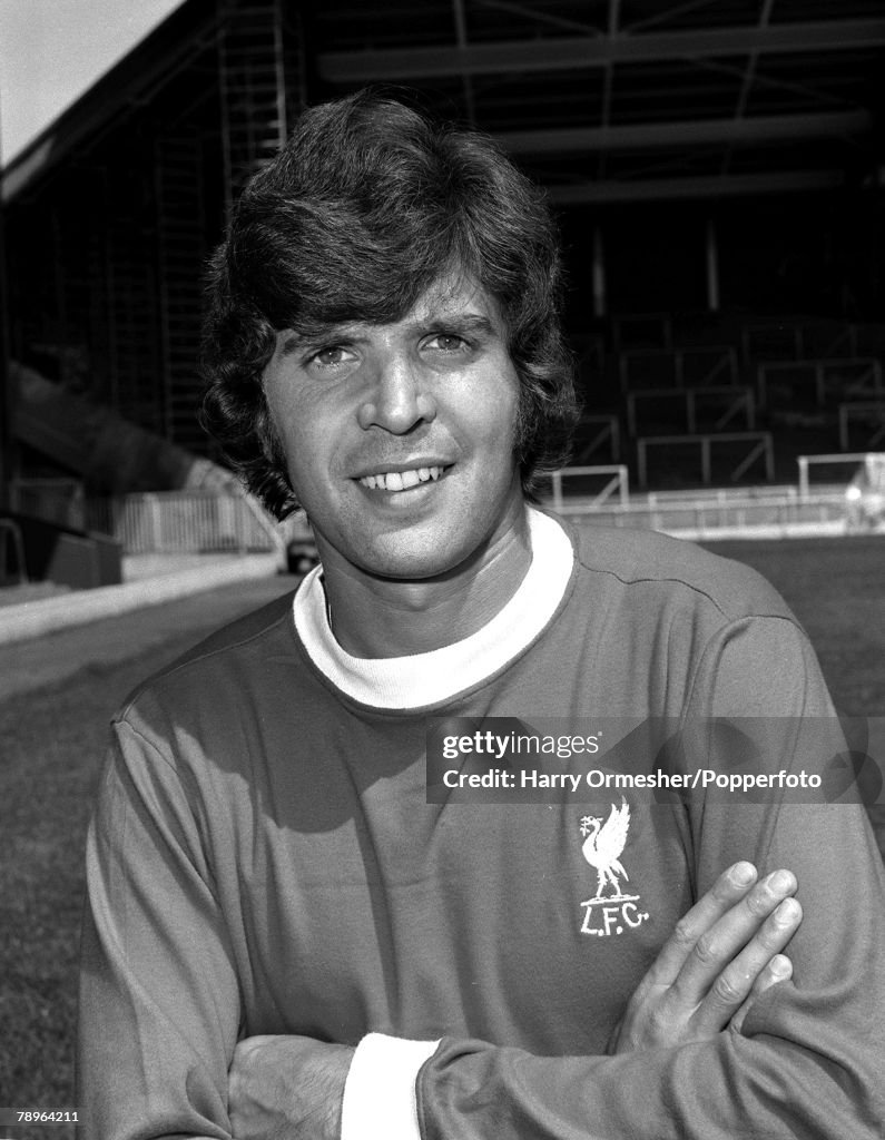 Liverpool F.C. Photo-call, Peter Cormack. 31st July 1975.