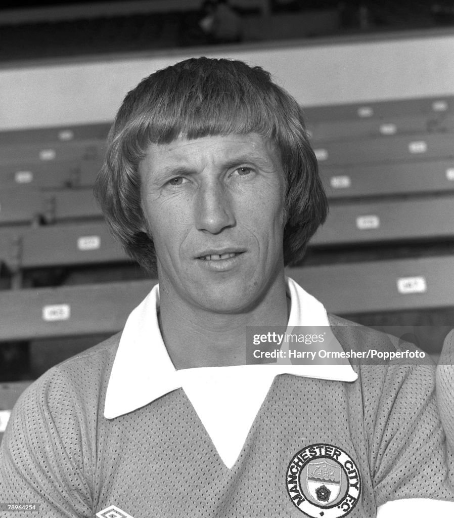 Manchester City F.C. Photo-call, Colin Bell. 31st July 1975.