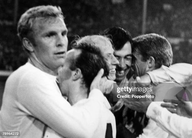 World Cup Semi-Final Wembley Stadium, England, 26th July England 2 v Portugal 1, England players embrace after they had beaten Portugal 2-1 to take...