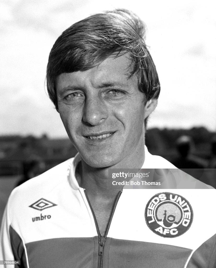 1981-82 Season. Leeds United FC. Photo-call. A portrait of Manager Allan Clarke.