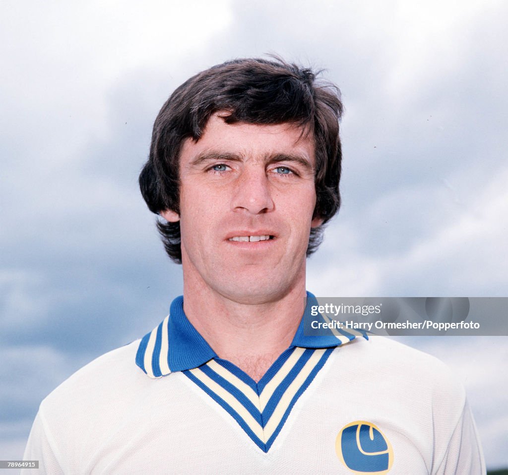 Football. 1976. Leeds United FC Photo-call. A portrait of Peter Lorimer.