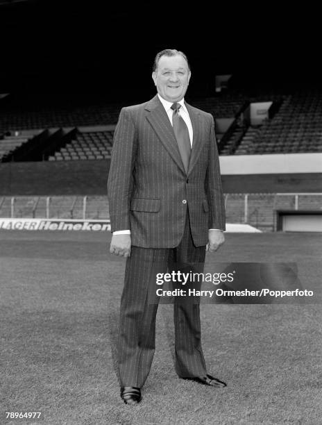 Liverpool FC manager Bob Paisley at Anfield in Liverpool, England, circa September 1978.