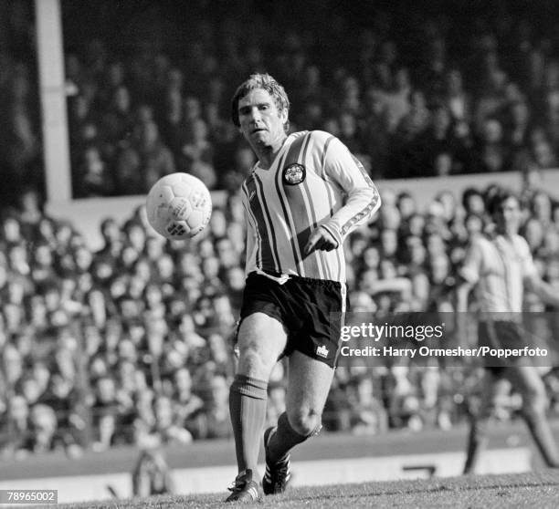 Alan Ball of Southampton in action during the Football League Division One match between Everton and Southampton at Goodison Park on October 7, 1978...