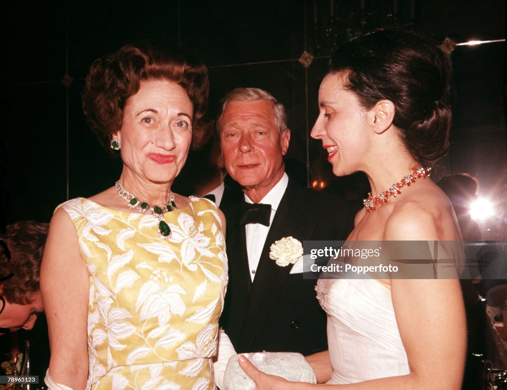 France The Duke and Duchess of Windsor are pictured at a Ball in Paris