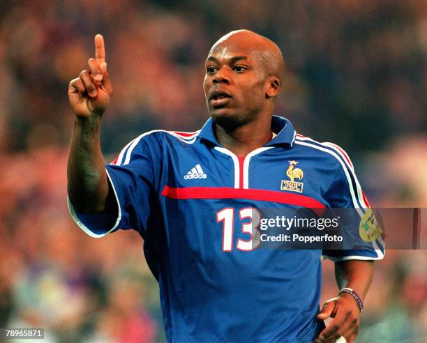 Football, European Championship, Final, Feyenoord Stadium, Rotterdam, Holland, 29th, June,2000France 2 v Italy 1, , Sylvain Wiltord of France...