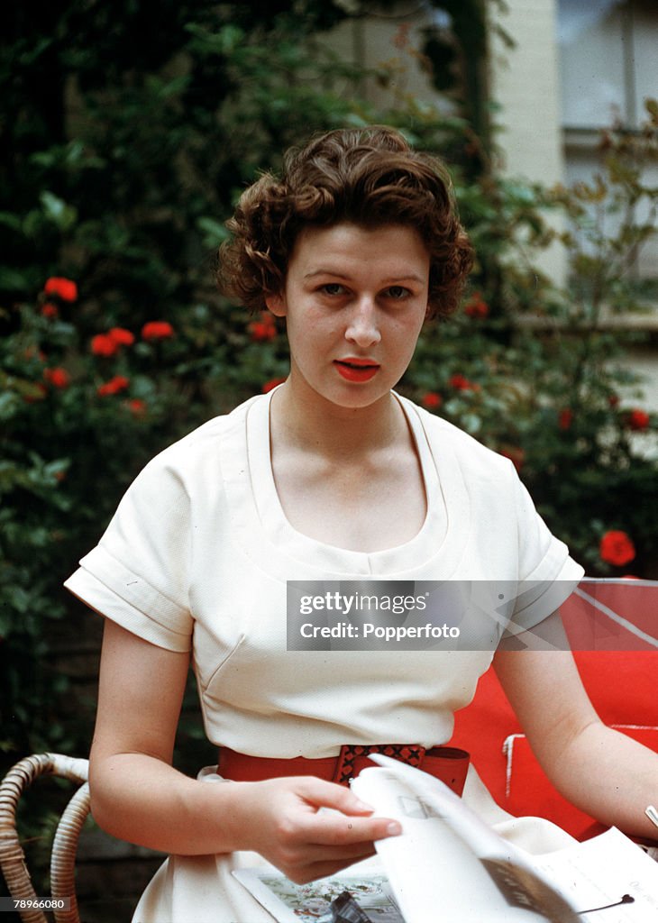 Buckinghamshire, England. 1954. A portrait of Princess Alexandra, pictured at her country home "Coppins" in Iver.