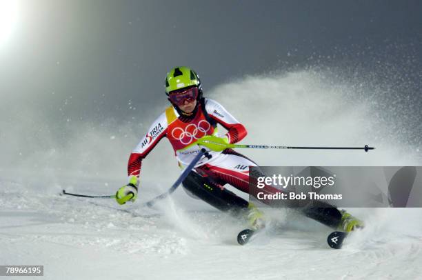 Sport, Winter Olympic Games, Torino, Italy, 10th - 26th February 2006, 22nd February, Alpine Skiing, Ladies Slalom, Nicole Hosp of Austria