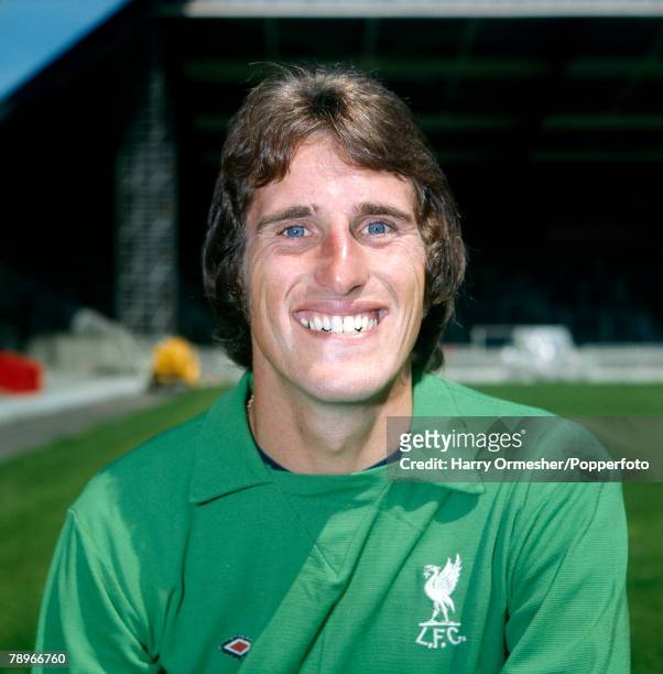 Liverpool goalkeeper Ray Clemence during the pre-season photocall at Anfield in Liverpool, England, circa July 1975.