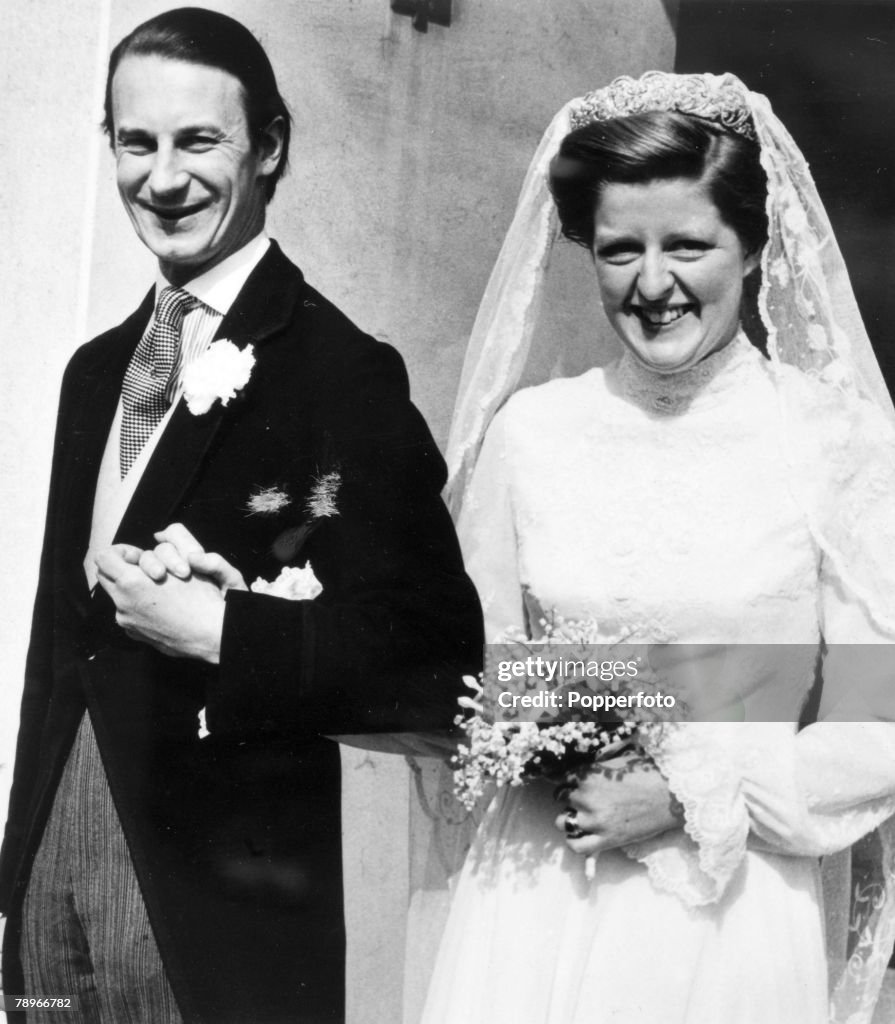 Personalities. Aristocracy. pic: 1978. London. The wedding of Lady Jane Spencer to Rt. Hon. Sir Robert Fellowes. (Lady Jane Spencer is the sister of the late Diana, Princess of Wales.