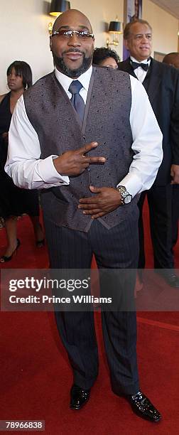 Chef G.Garvin arrives at the 16th annual Trumpet Awards January 13, 2008 at the Omni Hotel at CNN Center in Atlanta, Georgia.