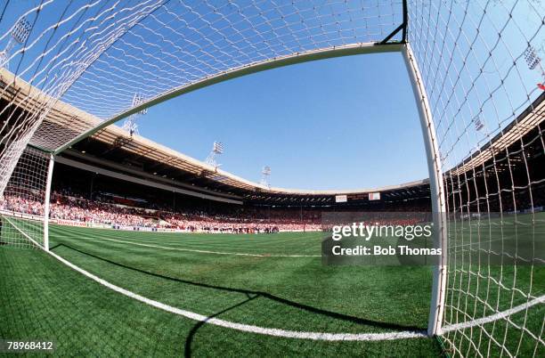 Page 11, Picture 9, Littlewoods Cup Final, Wembley Stadium, London, 24th April 1988, Arsenal 2 v Luton Town 3, A view of the stadium from a camera...