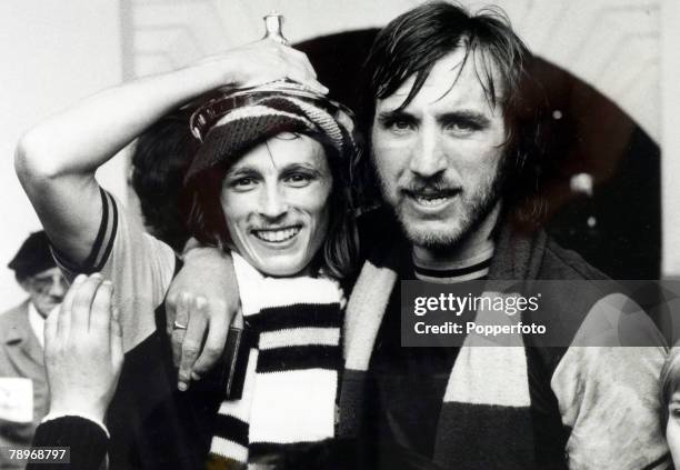 3rd May 1975, 1975 FA, Cup Final at Wembley, West Ham United 2 v Fulham 0, West Ham United striker Alan Taylor, the 2 goal match-winning hero,...