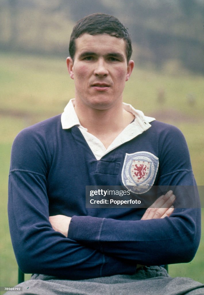 Sport. Football. pic: 1964. Ron Yeats, Scotland who won 2 Scotland international caps between 1965-1966. Ron Yeats was a Liverpool stalwart for many years, a dominant centre half.