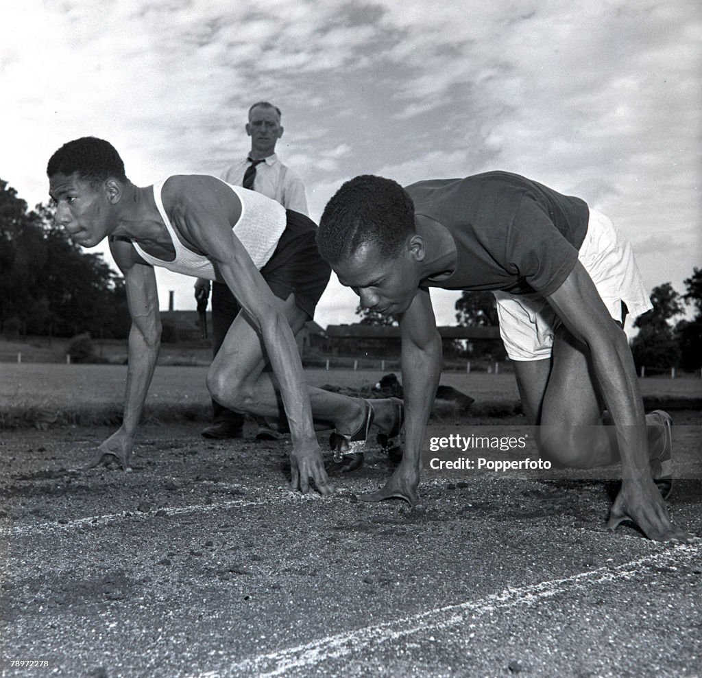 Athletics, British athletes Arthur Wint and Emmanuel McDonald Bailey