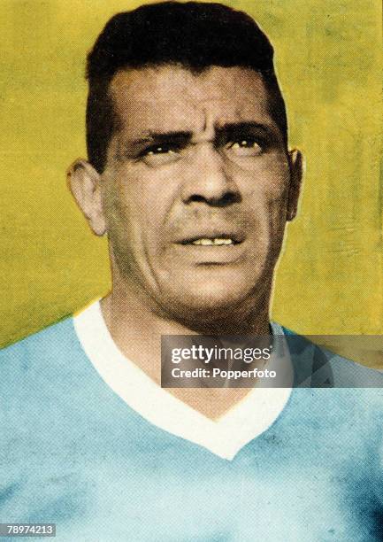 Football, 1950 World Cup Finals, A portrait of Obdulio Varela, the Uruguay World Cup winning captain of 1950