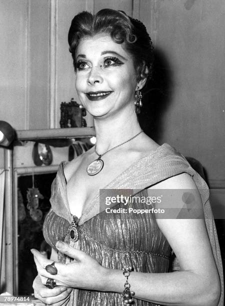 London, England, 11th July Actress Vivien Leigh photographed in her dressing room at the Stoll Theatre in London after making a dramatic protest at...