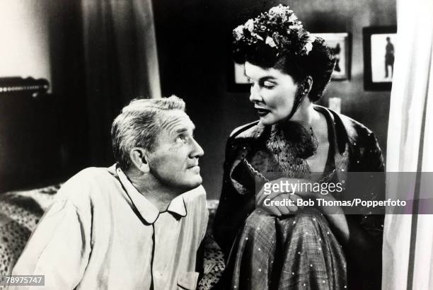 Cinema Pesonalities, pic: 1949, American actors Katharine Hepburn and Spencer Tracy starring together in the film "Adam's Rib", Katharine Hepburn,...