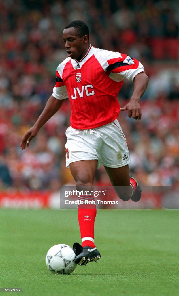 Sport, Football. September,1993. Ian Wright of Arsenal.