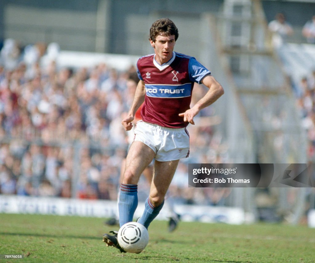 Sport. Football. pic: 21st April 1984. Division 1. Ray Stewart, West Ham United defender, who also won 10 Scotland international caps between 1981-1987.