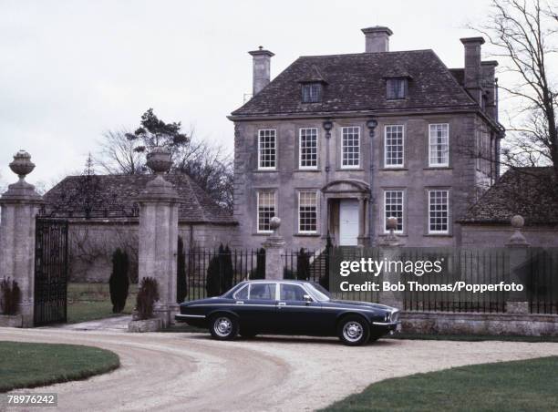 British Royalty, Nether Lypiatt Manor, Gloucester, England, Circa 1980, The house of Prince and Princess Michael of Kent