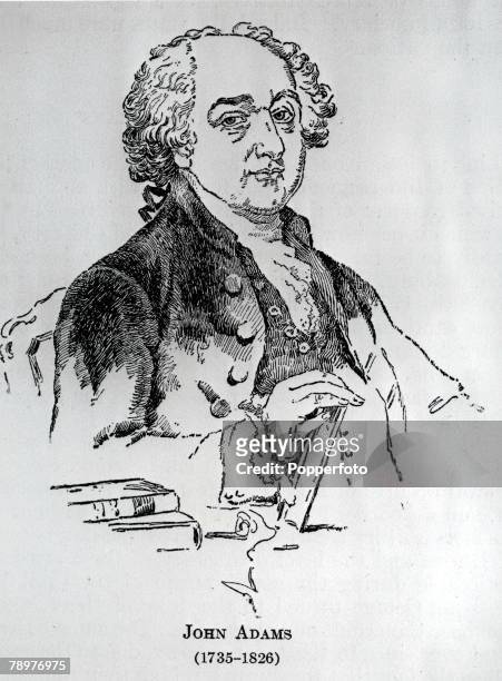 An Illustration of John Adams the second President of the U,S,A
