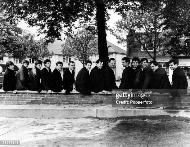 Picture of Liverpool Sixties pop groups L-R: The Beatles- John Lennon, Ringo Starr, George Harrison, Paul McCartney; Gerry and the Pacemakers- Gerry...