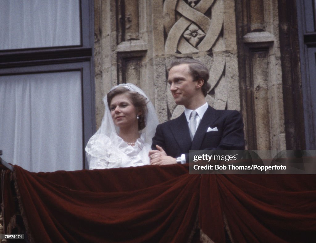 Royalty. Luxembourg. 6th February 1982. Princess Marie-Astrid marries Carl Christian, Archduke of Habsburg.