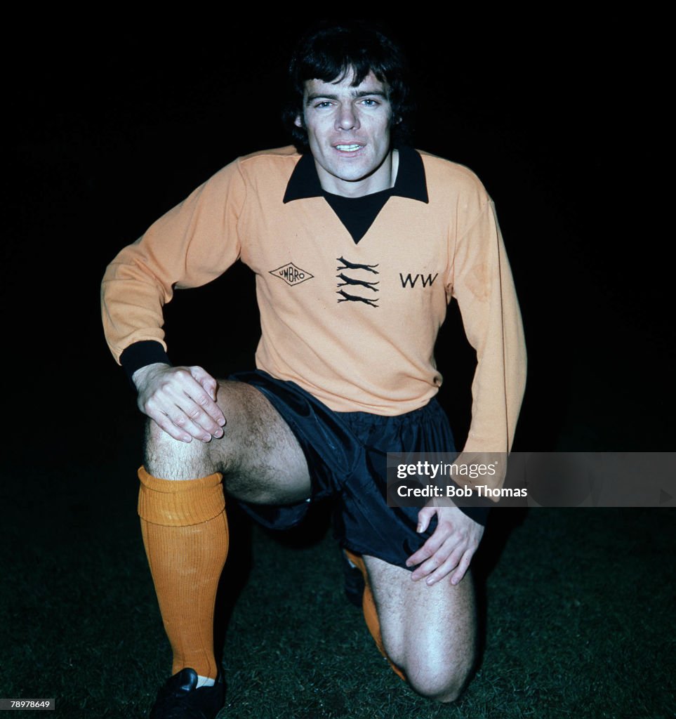 Sport, Football. Frank Munro of Wolverhampton Wanderers. Circa, 1976.