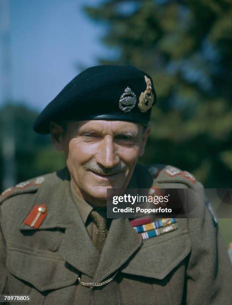 World War II A portrait of General Bernard Montgomery .