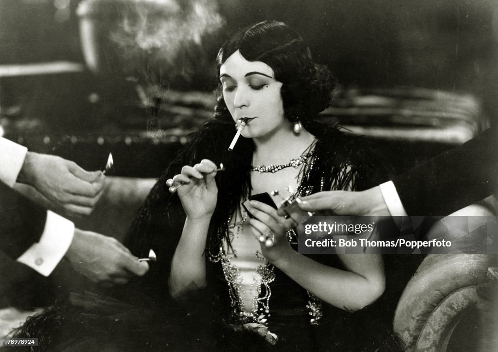 Stage and Screen. Personalities. pic: circa 1926. Polish born actress Pola Negri (1894-1987) appearing in the film Good and Naughty".