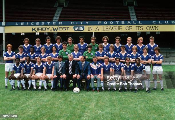 Sport, Football, Leicester CIty Football Club, Circa l-r: Geoff Salmons, David Webb, Trevor Christie, Roger Davies, Mark Wallington, Larry May, Sean...