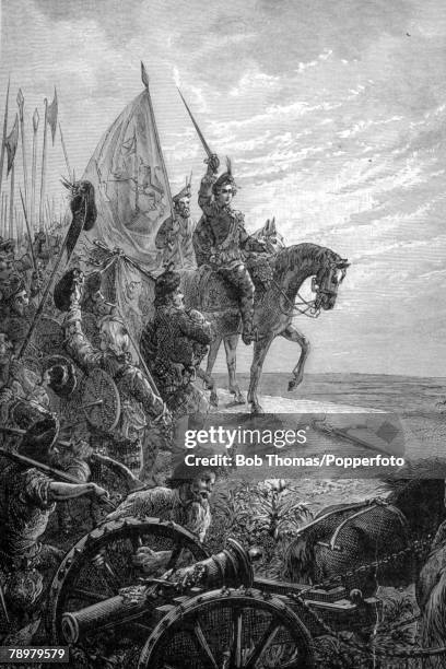 British History Illustration, pic: circa 1745, This illustration is entitled Return Of Charles Edward to Scotland, The "Young Pretender" Prince...