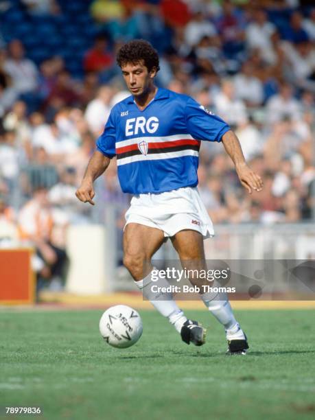 11th August 1990, The Makita Tournament at Wembley, Sampdoria 1 v Arsenal 0, Gianluca Vialli, Sampdoria 1984-1992, Gianluca Vialli won 59 Italy...