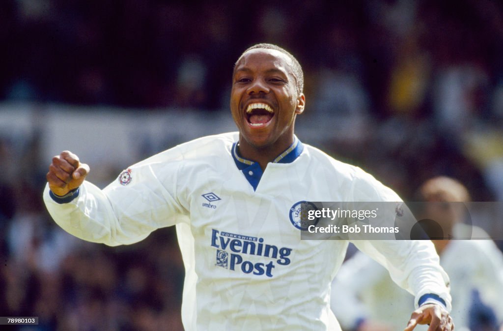 Sport. Football. pic: 2nd May 1992. Division 1. Rod Wallace, Leeds United striker.